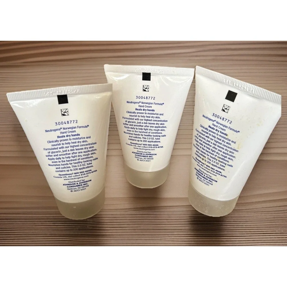 3x NEUTROGENA Norwegian Formula FRAGRANCE FREE 2oz Hand Cream LOT OF‎ 3